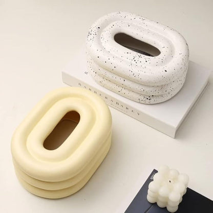 Gleam Tissue Holder - Keramiek, Modern Ontwerp 3