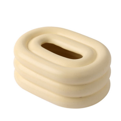 Gleam Tissue Holder - Keramiek, Modern Ontwerp 8