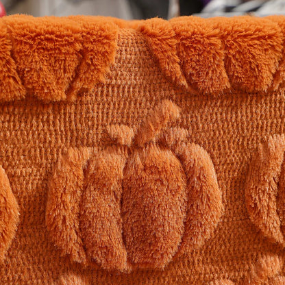 Glenver Tafelloper - Getuft Textiel met Pompoen en Spook Motief 3