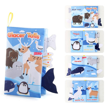 BladBeest™ – Montessori Stoffen Babyboekjes – Sensorisch Speelplezier voor de Allerkleinsten