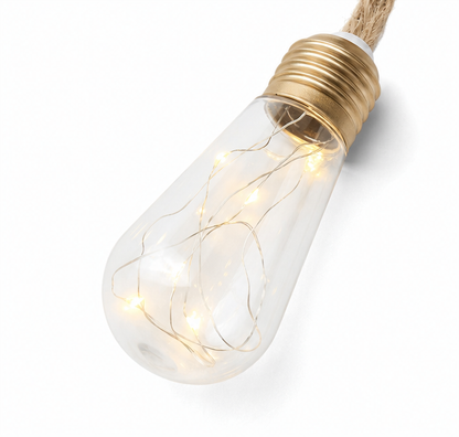 GlowHemp Solar String Lights - Natuurlijk Henneptouw, Weerbestendig 7