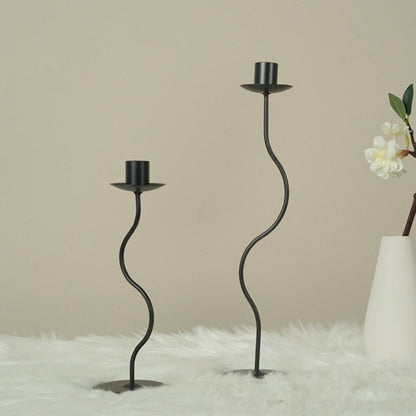 Glynn Kaarsenhouder - Gebogen IJzer, Vintage Stijl 2