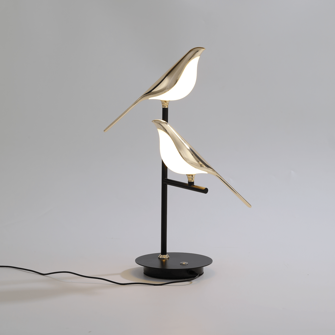Gouden Vogellicht Wandlamp - Metaal, Scandinavisch Design met LED Verlichting 5