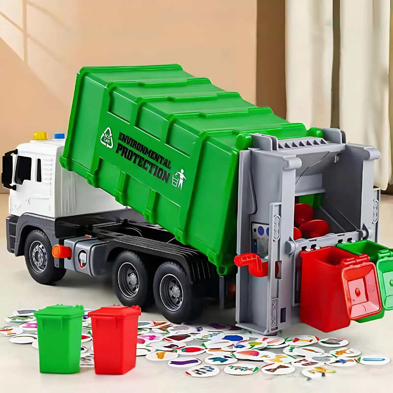 Trash Truck -  Educatief afvalwagen speelgoed voor kinderen