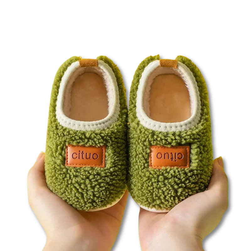 FluffSnugs™ – Warme Antislip Babyslofjes – Baby Winter Schoenen