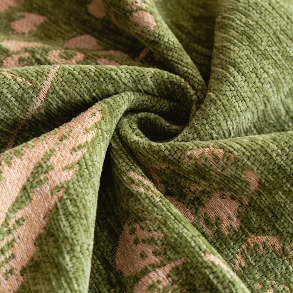 Grove Bankhoes - Chenille, Botanisch Motief, Duurzaam 3