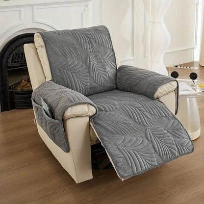 Grove Fauteuilhoes - Microvezel met Bladpatroon, Antislip 1