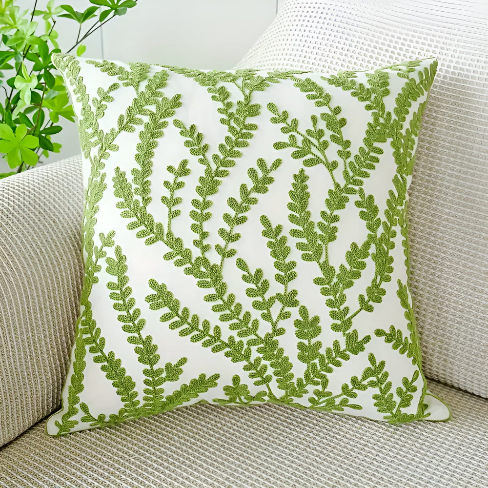 Grovea Kussenhoes - Groen, Binnenkussen 45x45, Geschikt voor Buiten 0
