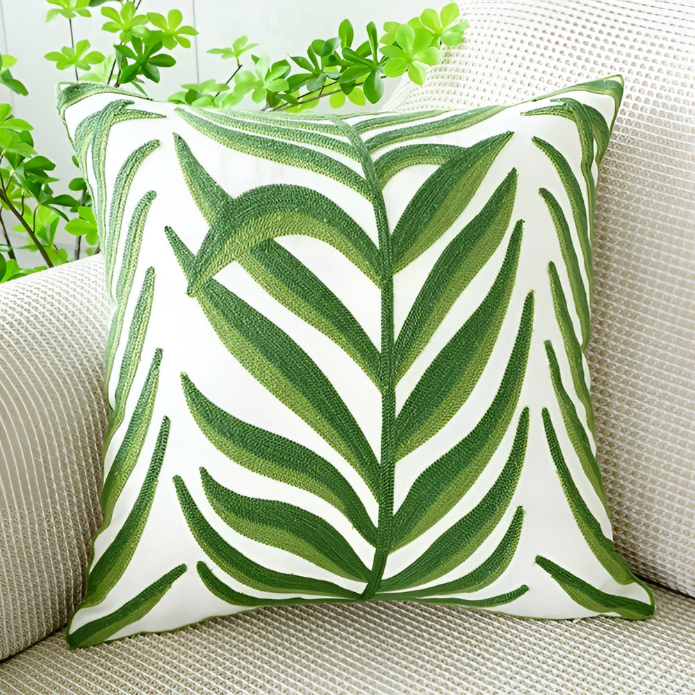 Grovea Kussenhoes - Groen, Binnenkussen 45x45, Geschikt voor Buiten 5