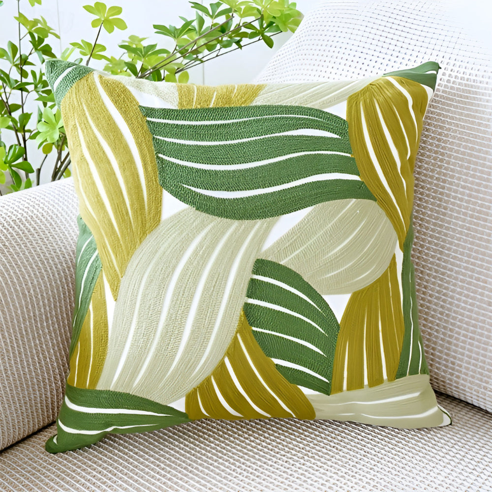 Grovea Kussenhoes - Groen, Binnenkussen 45x45, Geschikt voor Buiten 6