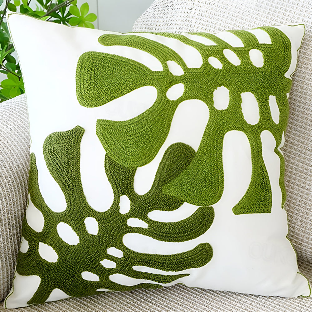Grovea Kussenhoes - Groen, Binnenkussen 45x45, Geschikt voor Buiten 7