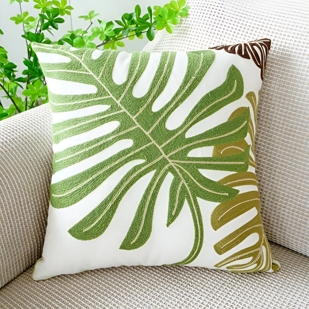 Grovea Kussenhoes - Groen, Binnenkussen 45x45, Geschikt voor Buiten 8