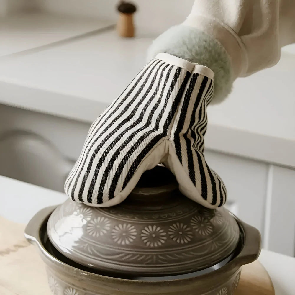 Gusto Ovenwant - Hittebestendig Microvezel, Gestreept Design 1