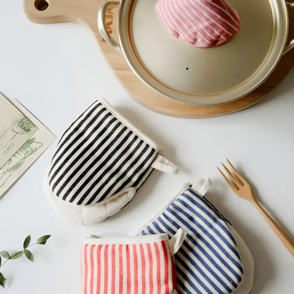 Gusto Ovenwant - Hittebestendig Microvezel, Gestreept Design 2