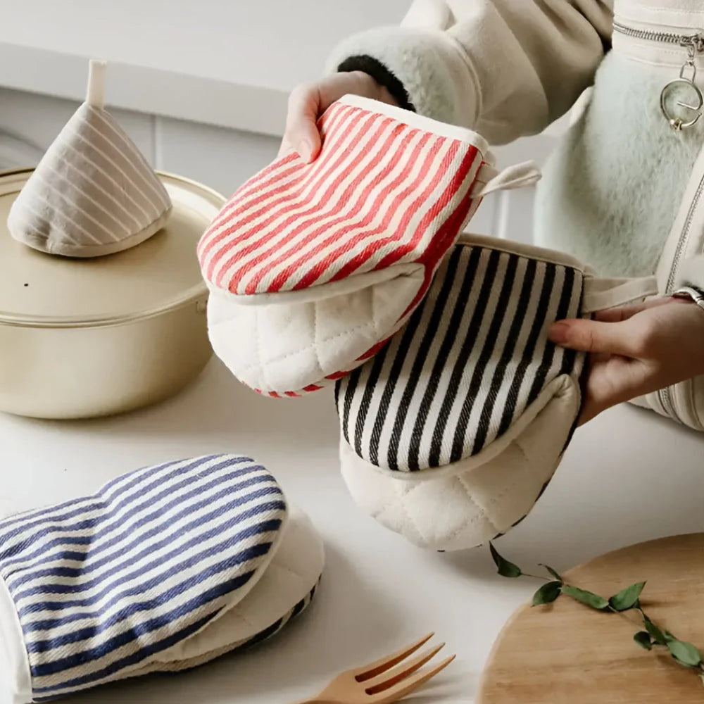 Gusto Ovenwant - Hittebestendig Microvezel, Gestreept Design 6