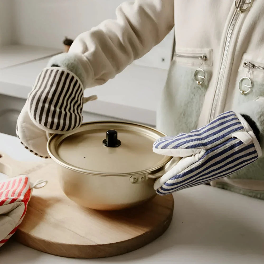 Gusto Ovenwant - Hittebestendig Microvezel, Gestreept Design 7