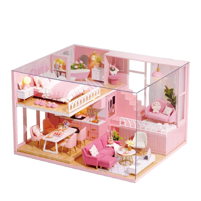 MiniWoodHaven™ – DIY Houten Poppenhuis met Meubels – Creatieve Cadeauset