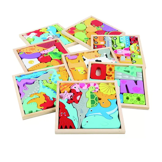 4Ever Wood PuzzelPals™ – Spelend Ontwikkelen - Houten Puzzel