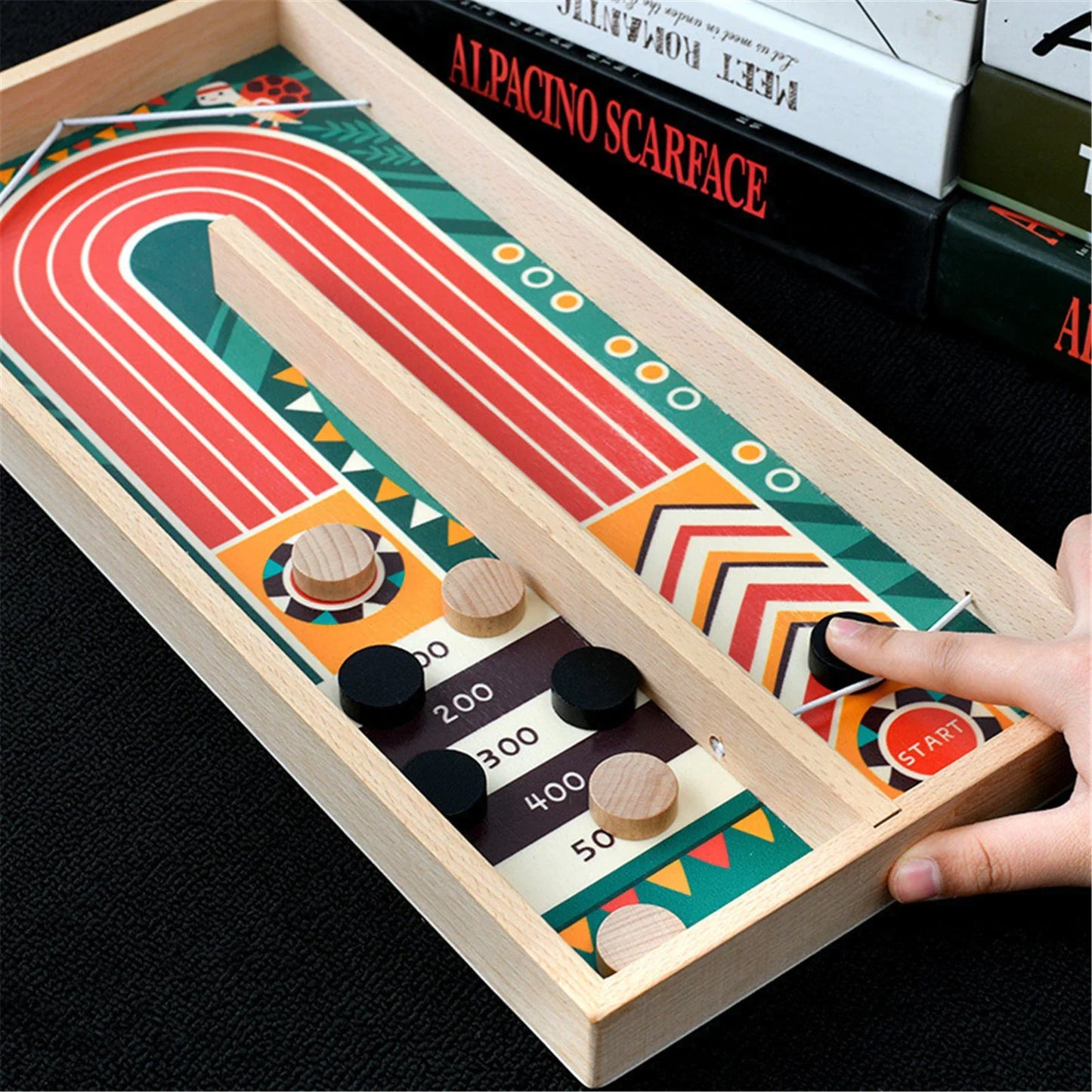 SnapShoot™ – Schiet je chips naar de winst – Strategie spel, Houten spel