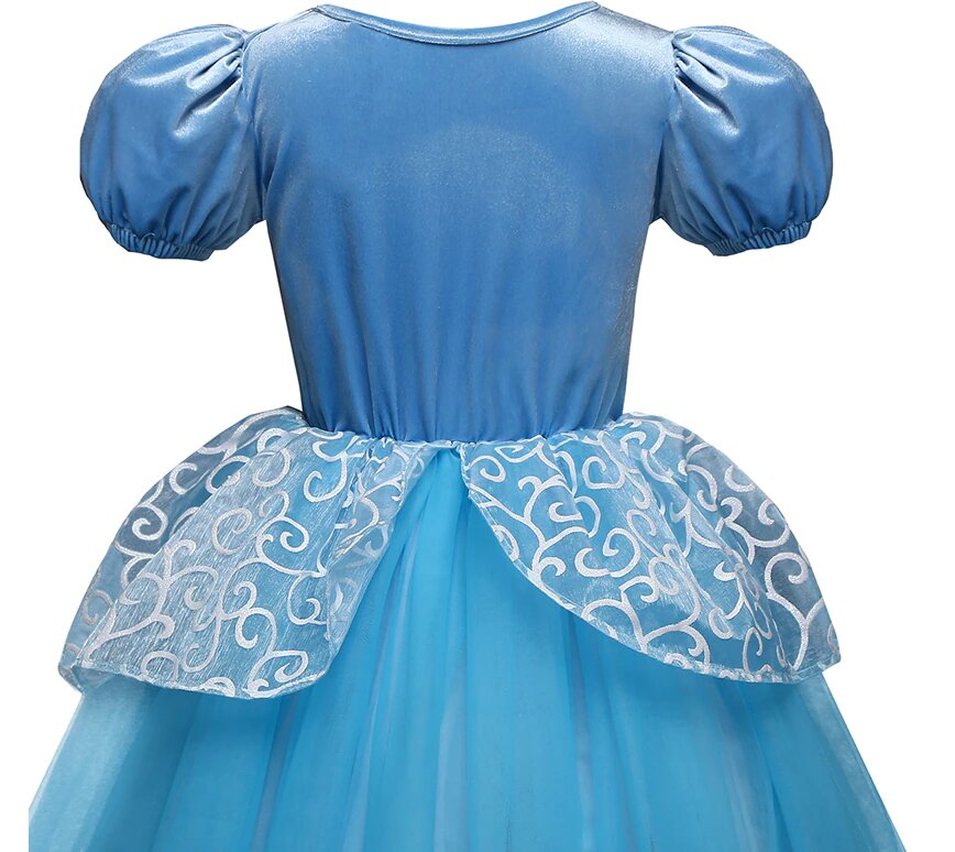 GlimmerElla™ – Zachte Sprookjesjurk met Stretch – Meisjes Prinses Jurk