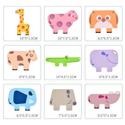 AnimalPals™ – Stapelbare houten dieren spel – Leren & Spelen