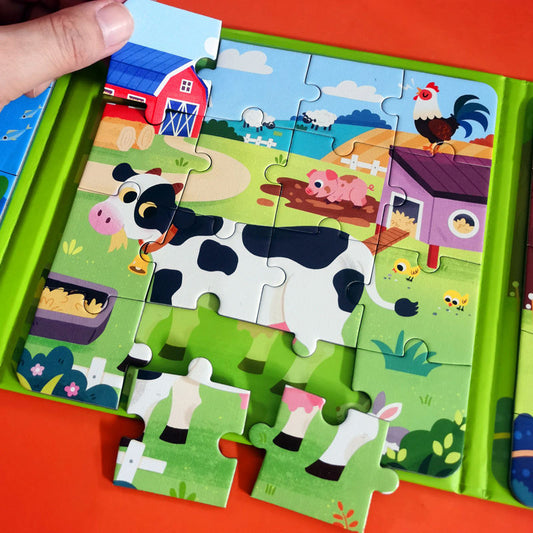 PuzzleTales™ – Magnetisch Montessori Boek – Educatief Speelplezier