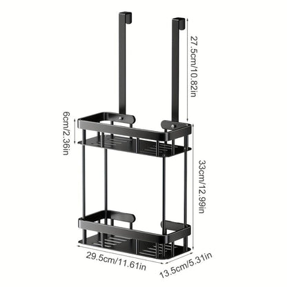 SteelHangCaddy™ – RVS Hangende Badkamer Caddy – Boorvrije Wandplank Organizer