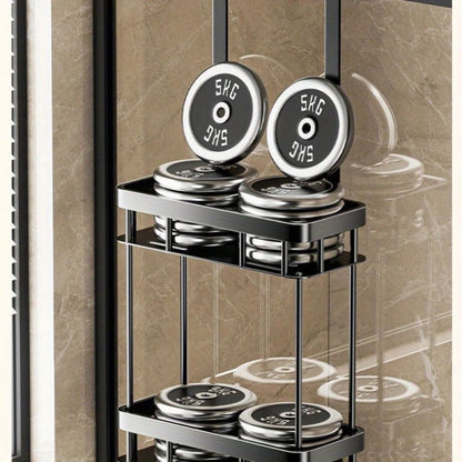 SteelHangCaddy™ – RVS Hangende Badkamer Caddy – Boorvrije Wandplank Organizer