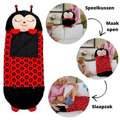 SnuggleSleeper™ – Knusse Kinder Slaapzak met Knuffelvriend – Comfortabel Slaapplekje