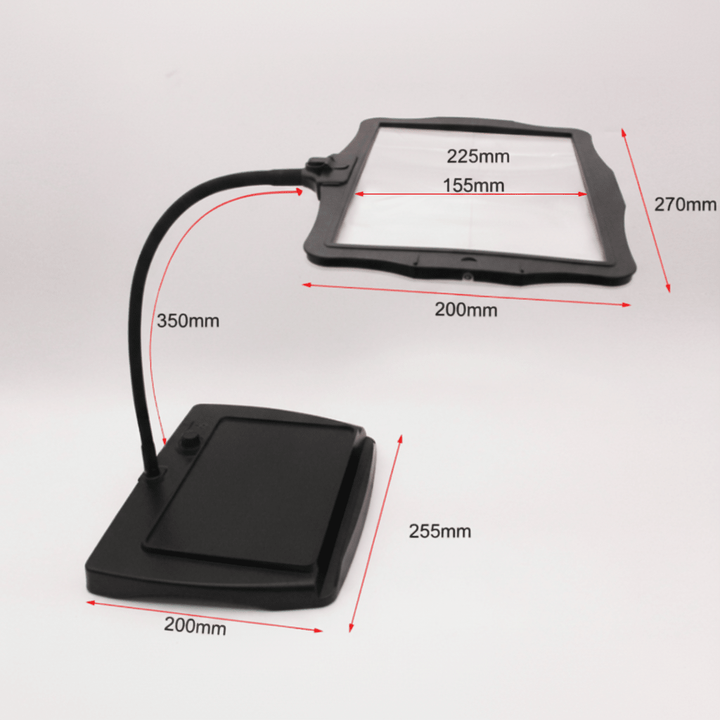 Harmon Tafelloep - LED Verlichting, 3x Vergroting, Flexibele Zwanenhals 2