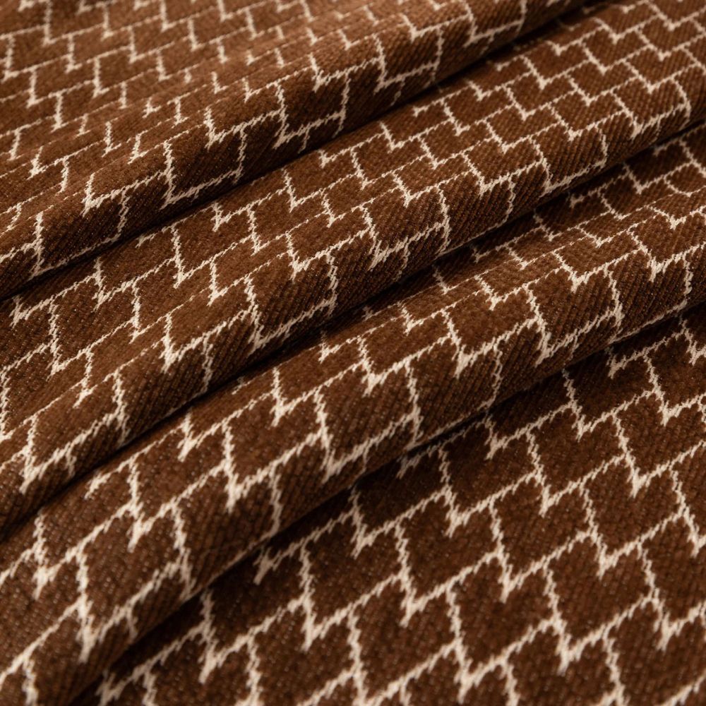 Harmonia Zigzag Bankhoes - Ademend Chenille, Vintage Charme 2