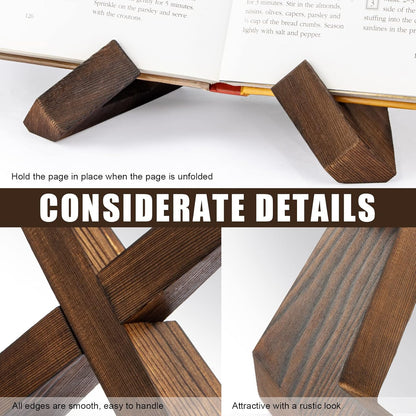 Haro Kookboekstandaard - Hout, Verstelbaar Design 1