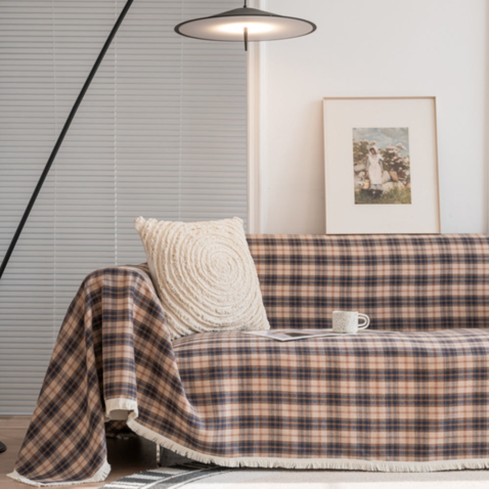 Haven Cottage Bankhoes - Zachte Microvezel, Geruite Textuur 10