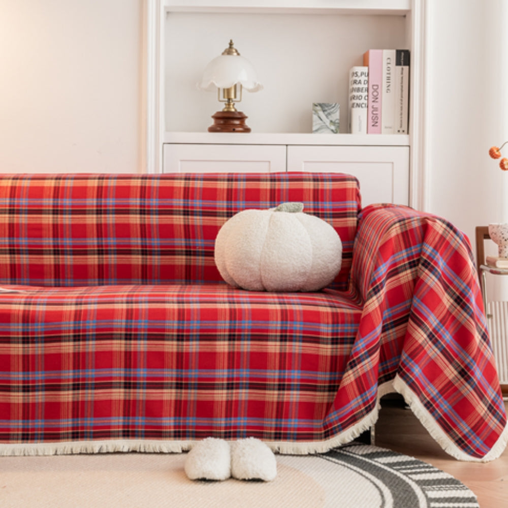 Haven Cottage Bankhoes - Zachte Microvezel, Geruite Textuur 11