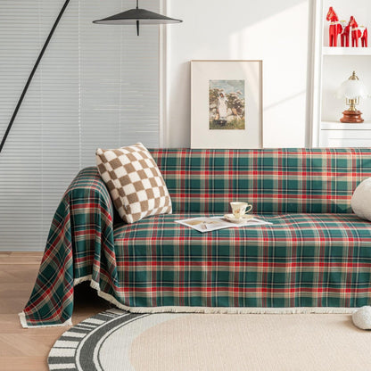 Haven Cottage Bankhoes - Zachte Microvezel, Geruite Textuur 6