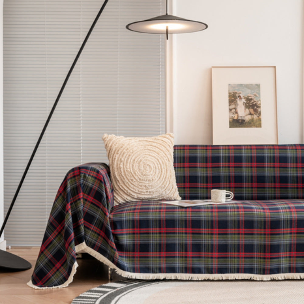 Haven Cottage Bankhoes - Zachte Microvezel, Geruite Textuur 8