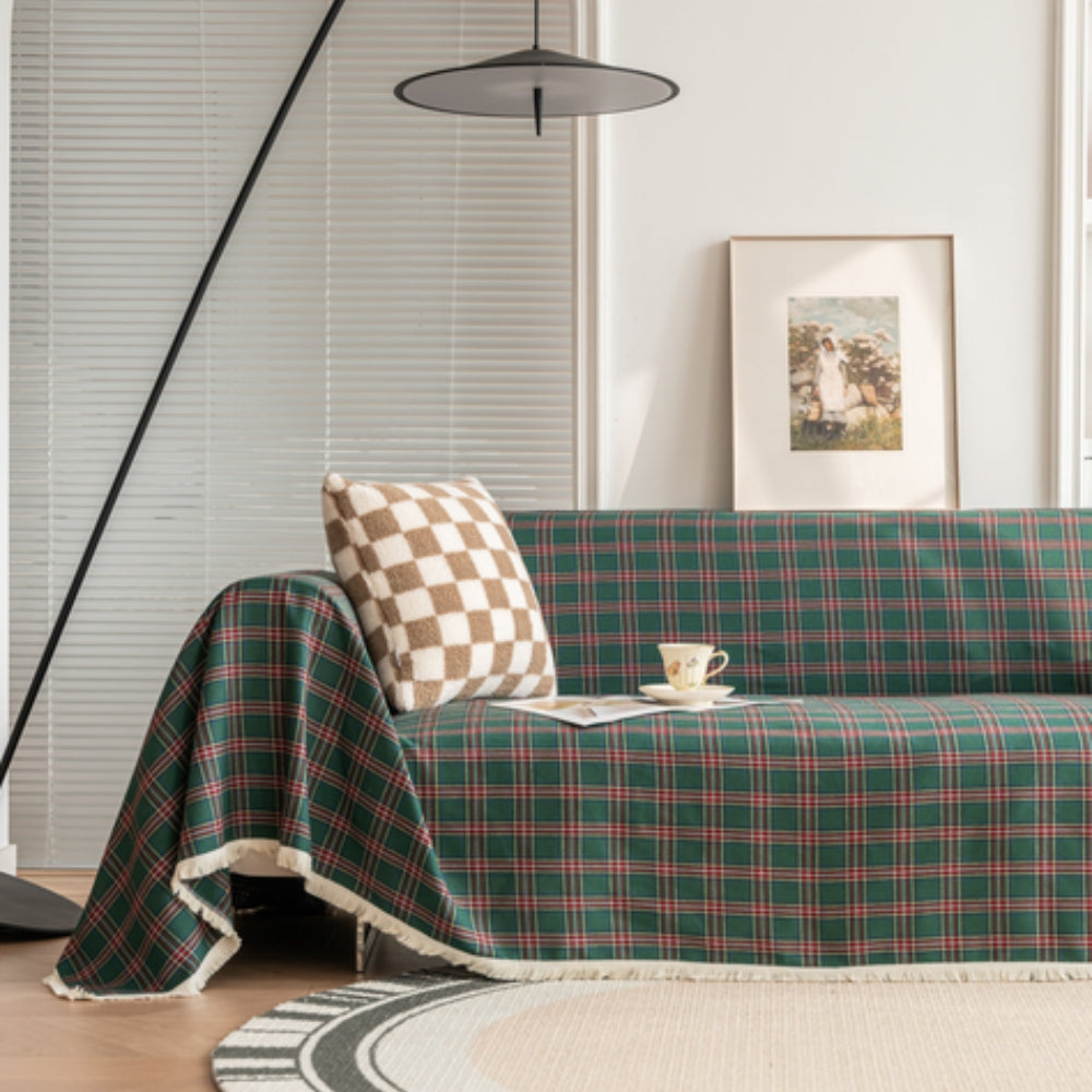Haven Cottage Bankhoes - Zachte Microvezel, Geruite Textuur 9