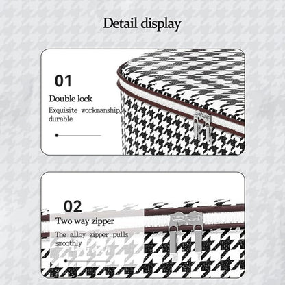 Haven Opbergdoos - Opvouwbaar Houndstooth, Ruimtebesparend 3
