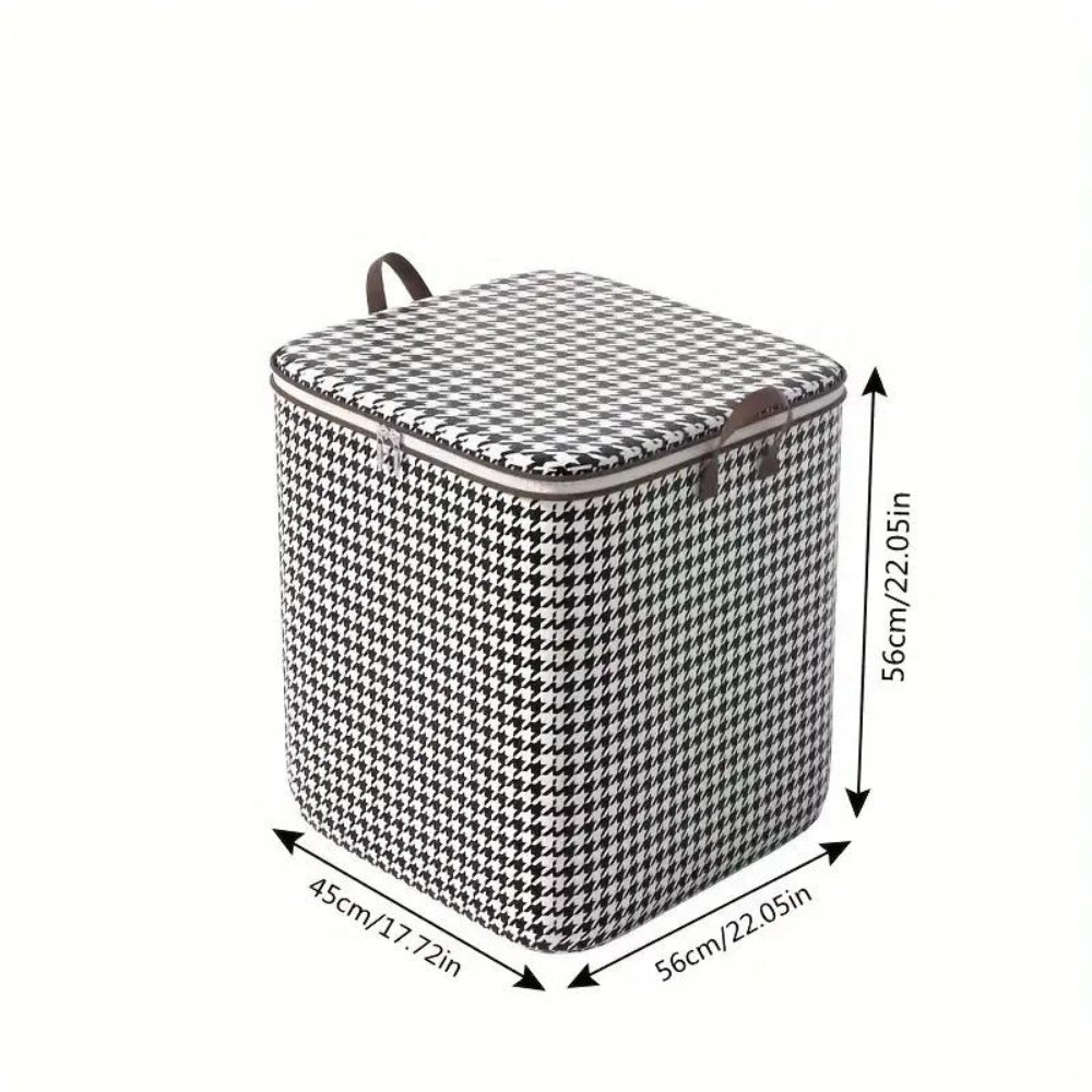Haven Opbergdoos - Opvouwbaar Houndstooth, Ruimtebesparend 5