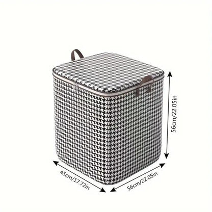 Haven Opbergdoos - Opvouwbaar Houndstooth, Ruimtebesparend 5