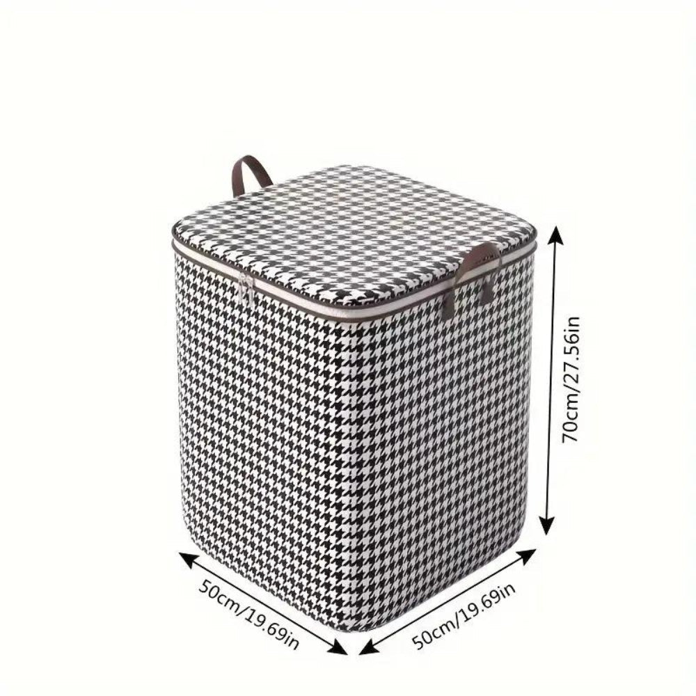 Haven Opbergdoos - Opvouwbaar Houndstooth, Ruimtebesparend 6