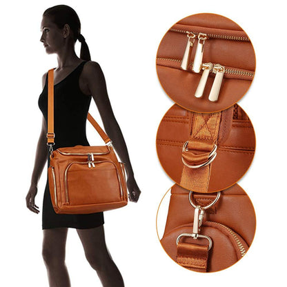 ChicVoyage™ – Sac à Langer en Cuir Véritable – Élégance et Praticité pour les Parents Modernes