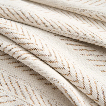 HerringChenille™ – Antislip Chenille Bankcover met Kwastjes – Luxe Bescherming Voor Banken