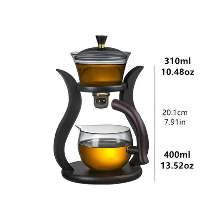 MagnaPourTea™ – Druppelvrije Glazen Theepot Set – Magnetische Tuit & Zeefsysteem