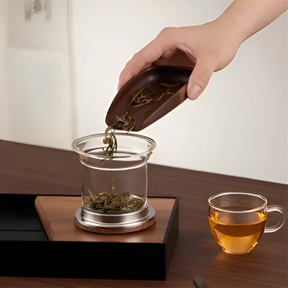 TeaCrystalBrew™ – Glazen Theepot met RVS Zeef – Losse Thee Infuser Pot