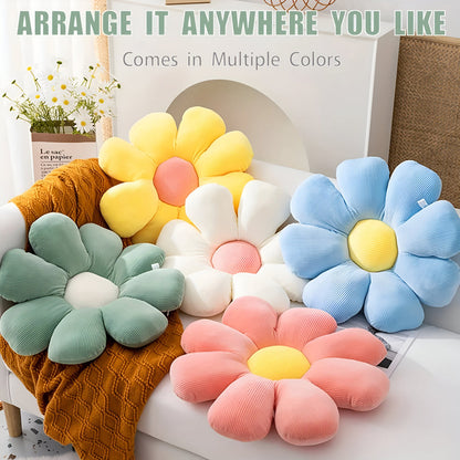 BloomCush™ – Bloem Pluche Kussen – Zacht Sierkussen Decor