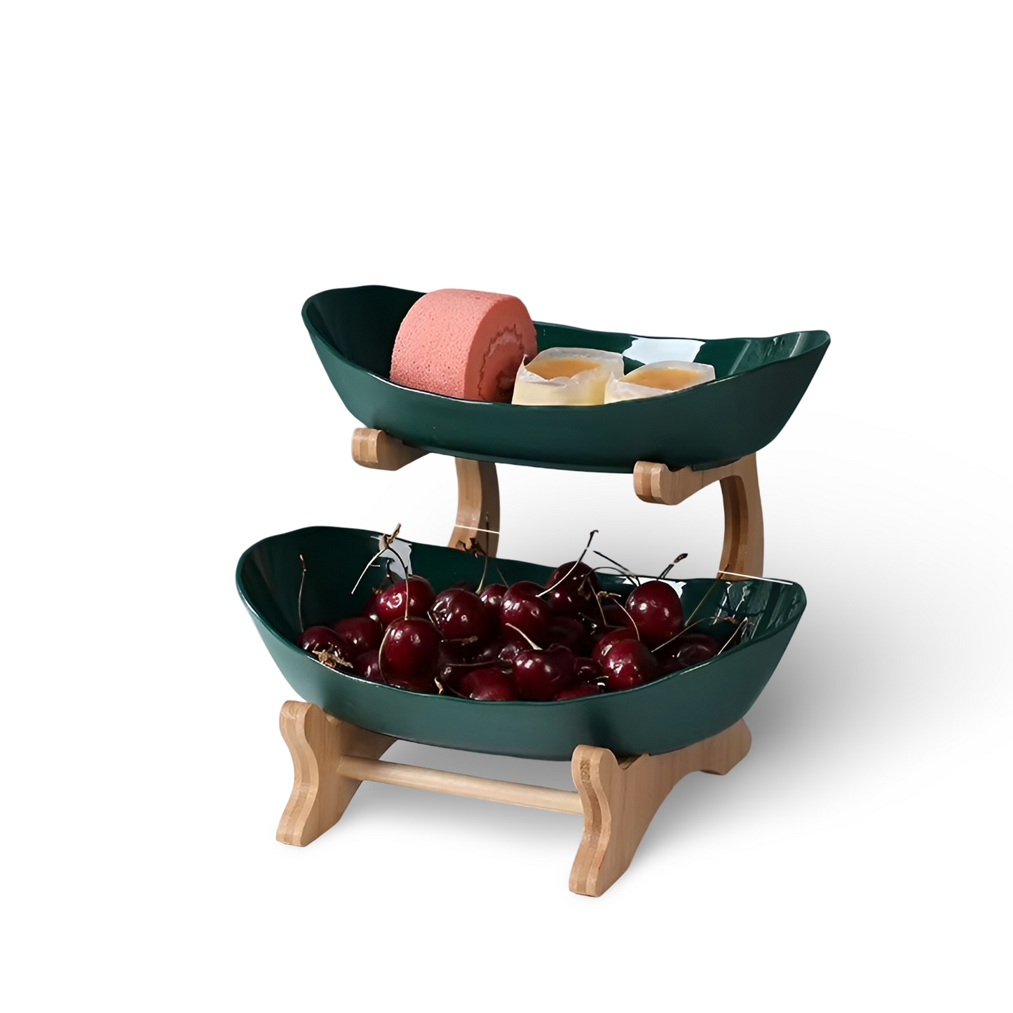 FruitNest™ – Houten Fruit Etagère – Meerlaagse Fruitschaal