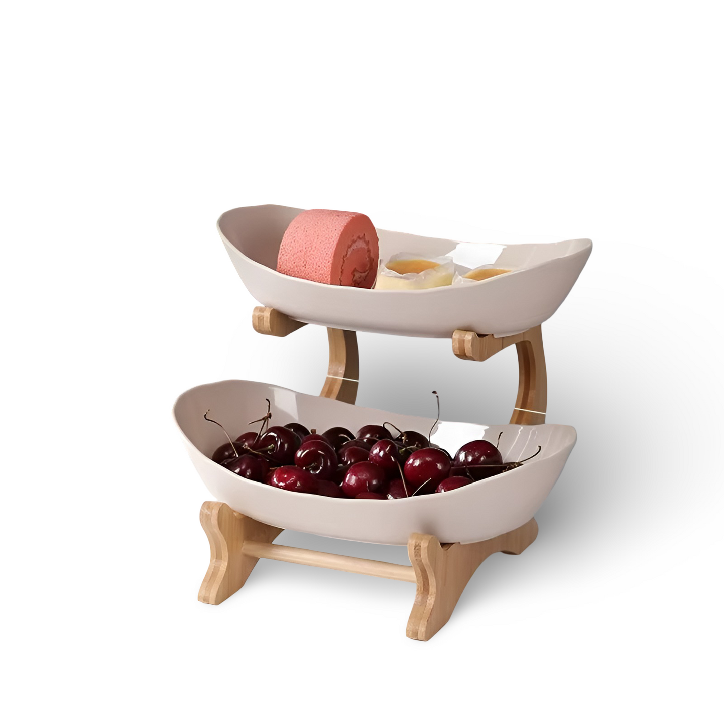 SnackTierTray™ – Meerlaagse Fruit- & Serveerschaal – Ruimtebesparende Keuken Organizer