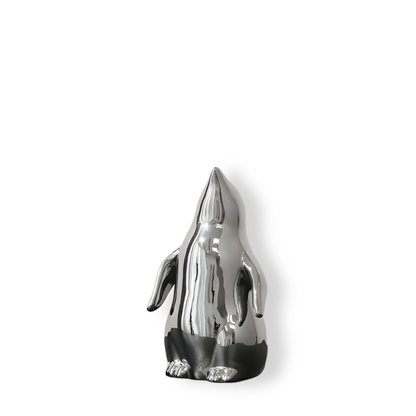 GoldPenguin™ – Luxe Pinguïn Sculptuur – Gouden Keramiek Decor