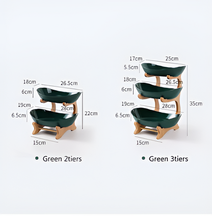 SnackTierTray™ – Meerlaagse Fruit- & Serveerschaal – Ruimtebesparende Keuken Organizer
